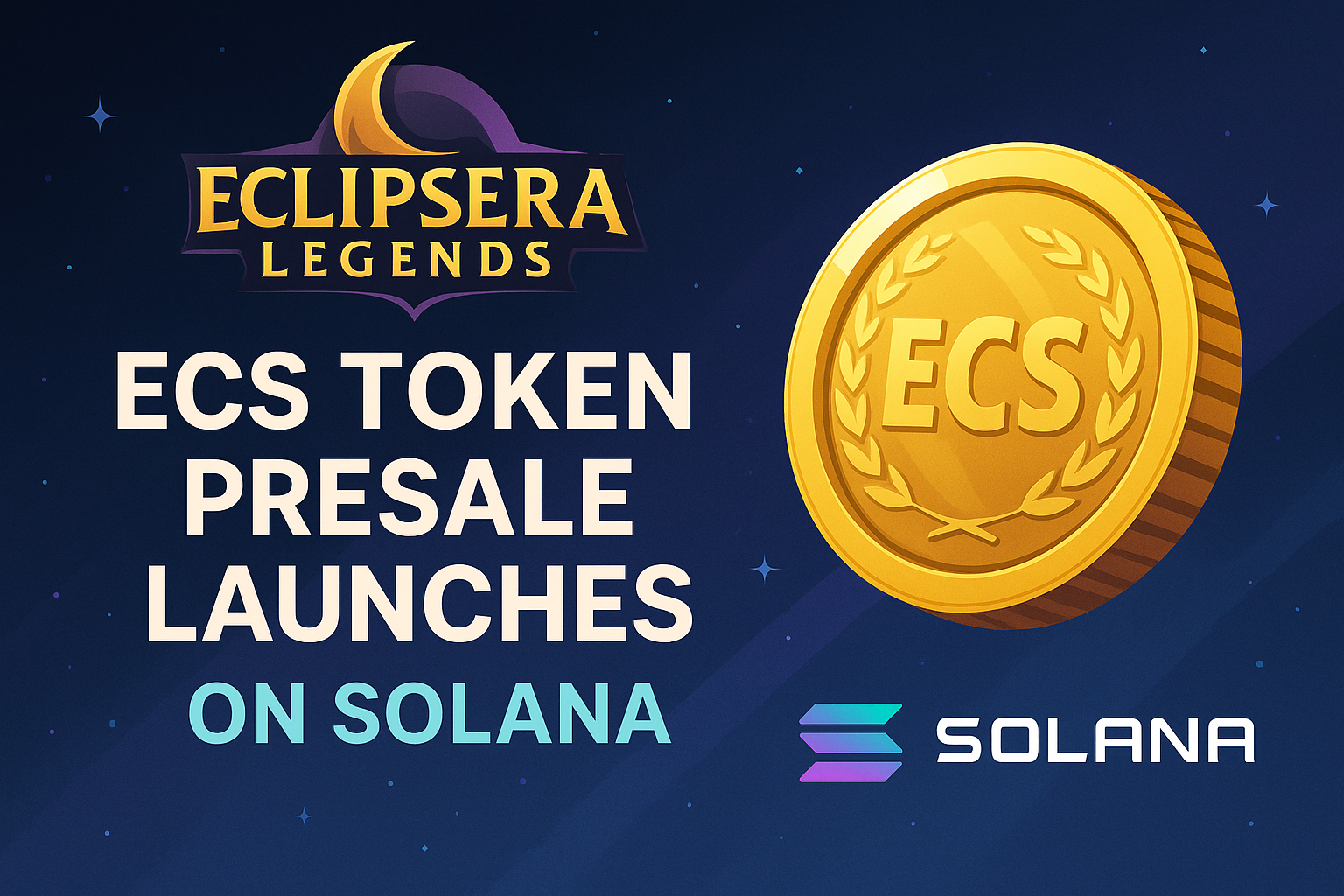 Eclipsera Legends Launches ECS Token Presale on Solana