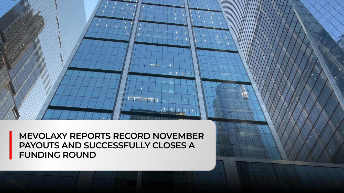 Mevolaxy Reports Record November Payouts and Secures Funding