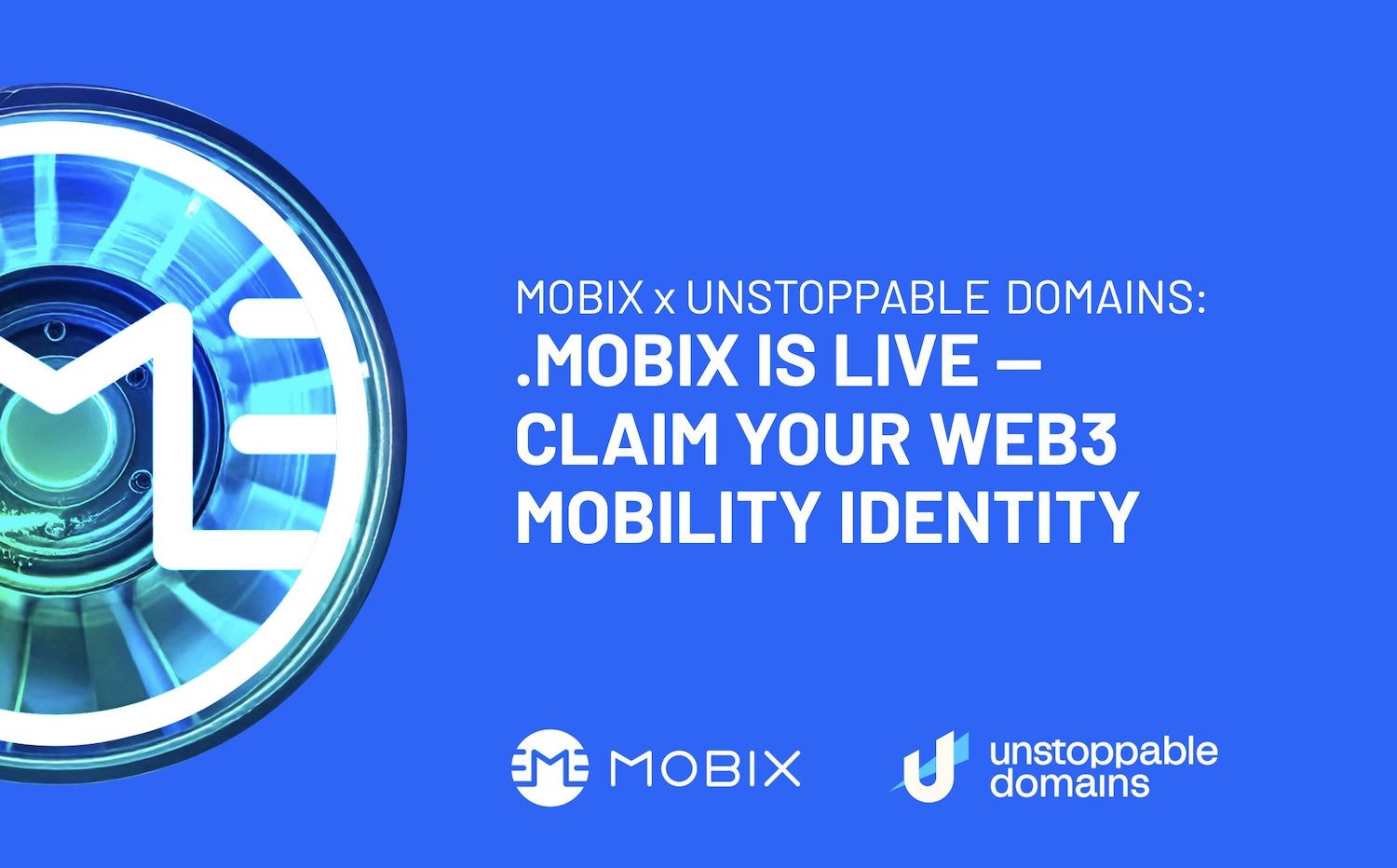 MOBIX and Unstoppable Domains Launch .mobix to Bring Sustainable Mobility Onchain