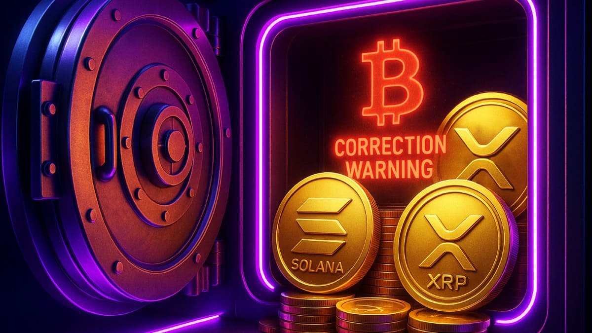 Bitcoin Correction Risks Mount — Best Altcoins to Buy Include Solana and XRP as ETFs Dominate Flows