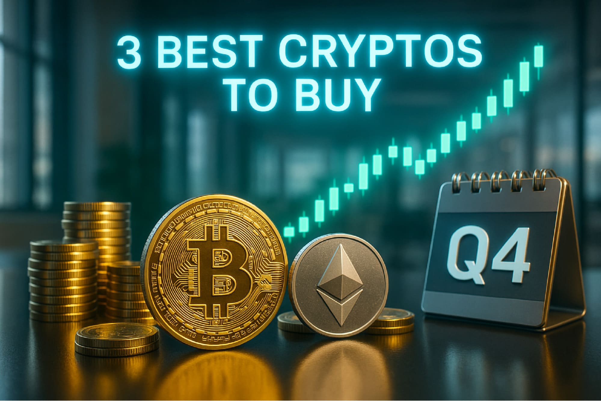 Bitcoin and Ethereum See Whale Activity Surge: 3 Best Cryptos to Buy Before Q4 Rebound