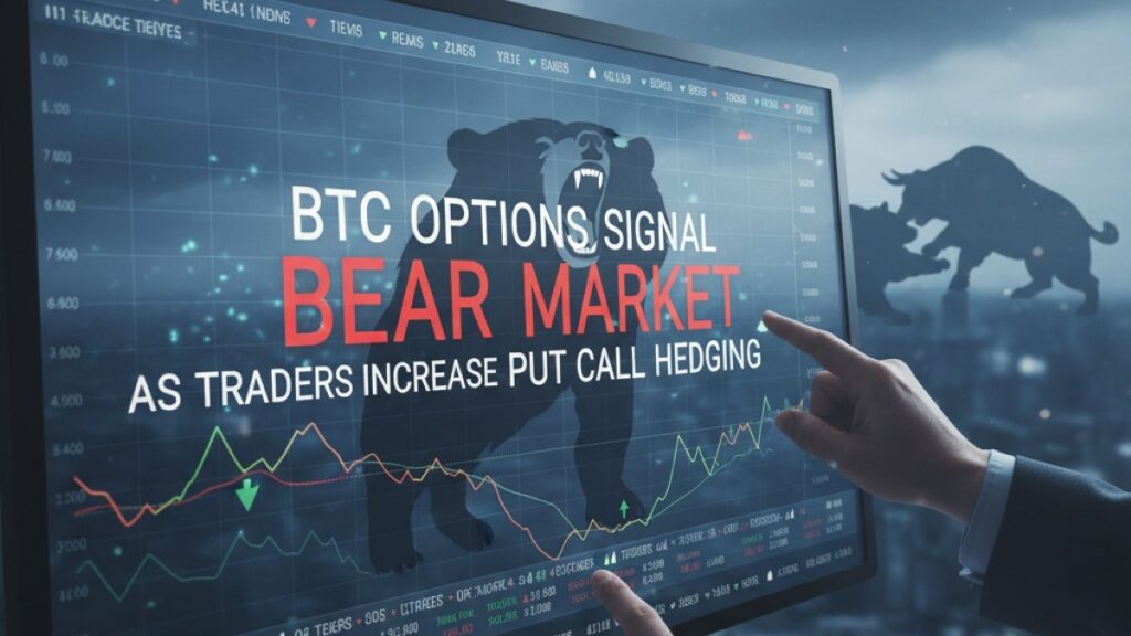 BTC Options Signal Bear Market as Traders Increase Put Call Hedging