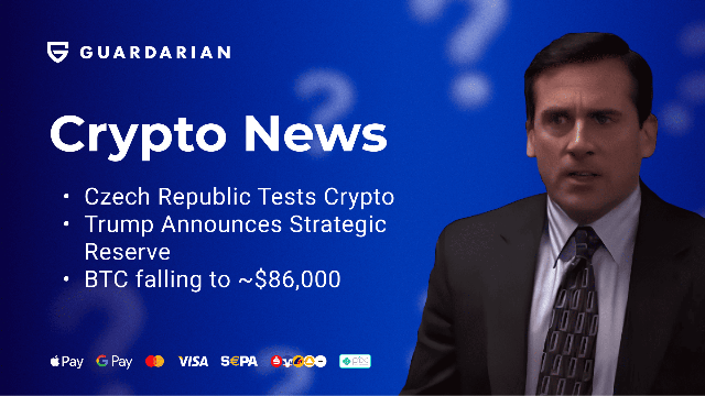 Bitcoin Falls Below $90,000 as Czech National Bank and Trump Accelerate Government Crypto Adoption