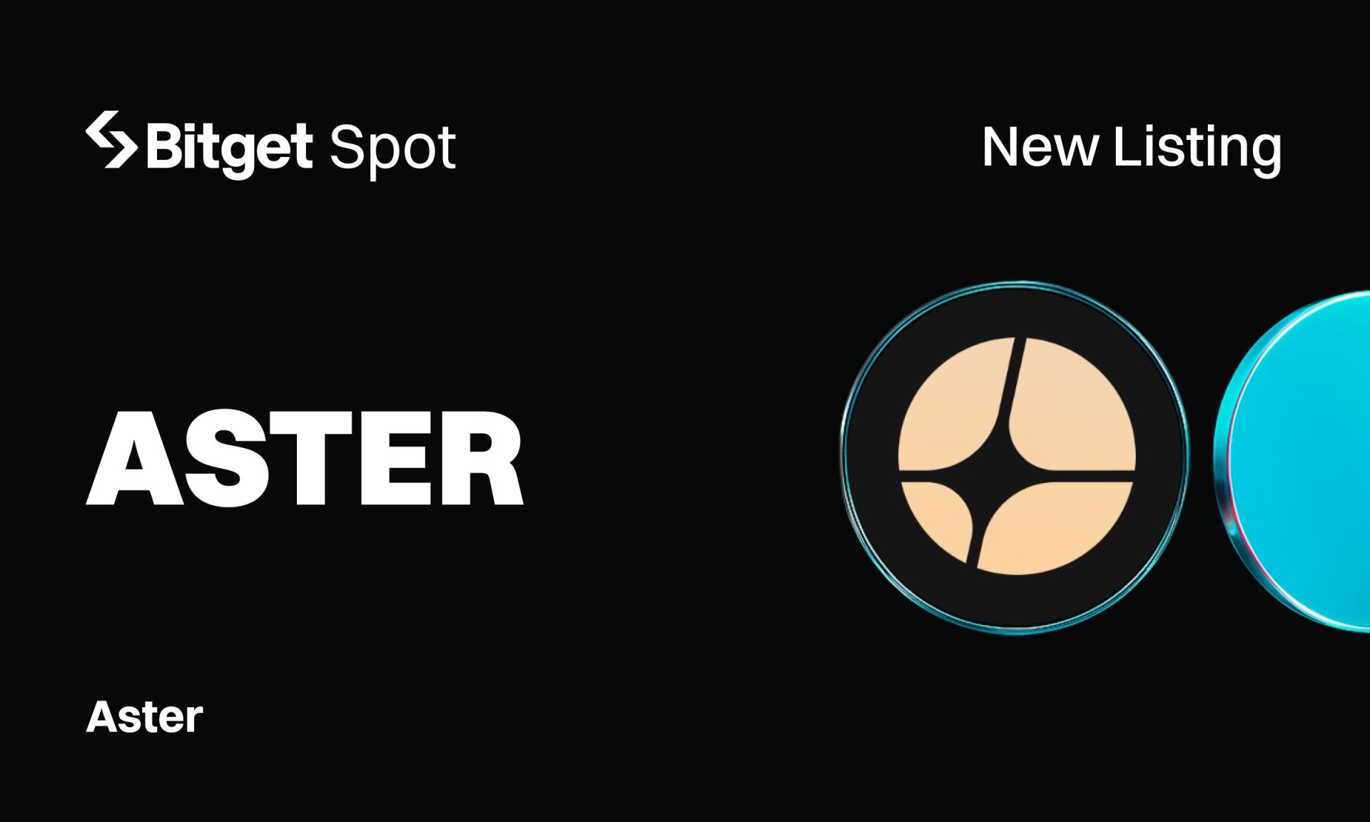 Bitget Lists Aster (ASTER) for Spot Trading (6 Oct)