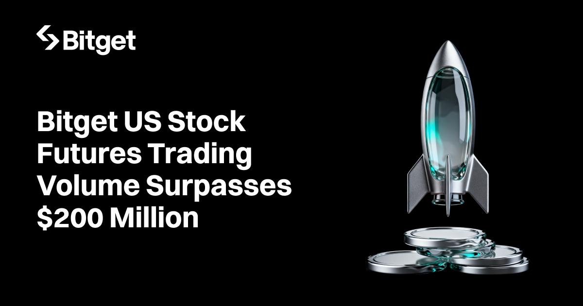 Bitget US Stock Futures Trading Volume Surpasses $200 Million (20 Oct)