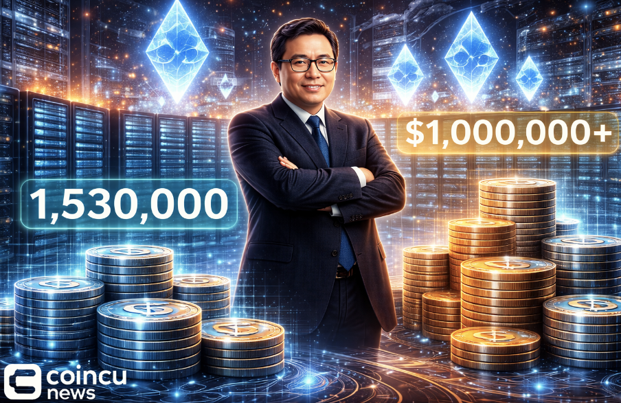 Tom Lee’s Bitmine Stakes 1.53M ETH and Aims for Over $1M in Daily Staking Revenue