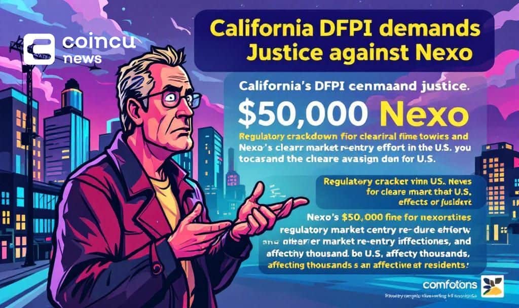 Nexo Fined $500,000 for Unlicensed Crypto Loans in California