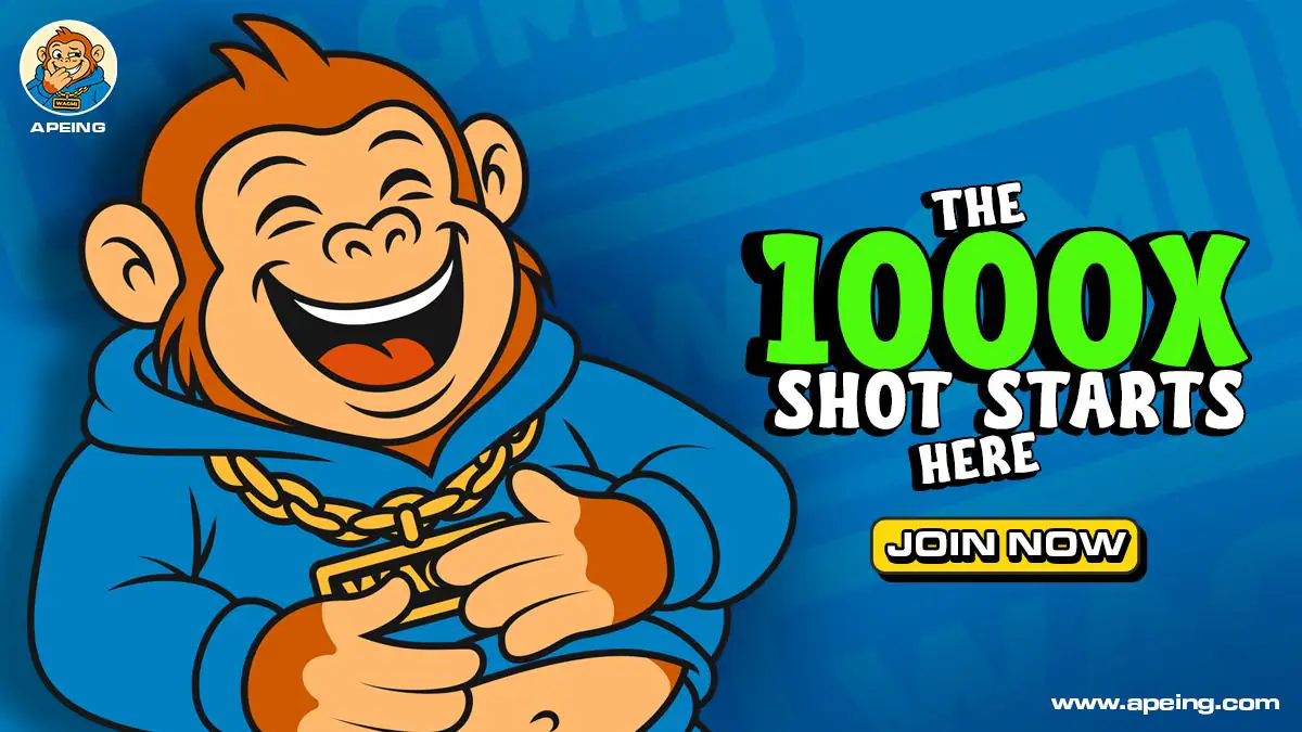 Solana FOMO Got You Down? Apeing’s Next 1000x Crypto Explosion Could Be Your Comeback, Whitelist Closes Soon