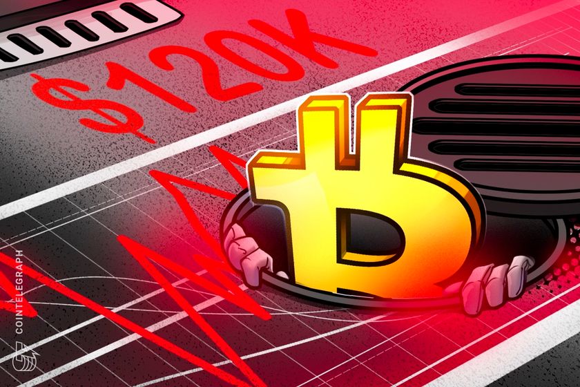Bitcoin drops under $120K as bearish data sparks 10% BTC price dip warning