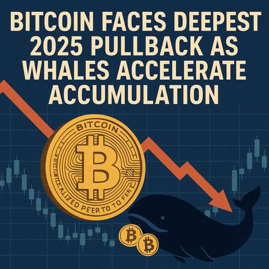 Bitcoin Faces Deepest 2025 Pullback as Whales Accelerate Accumulation