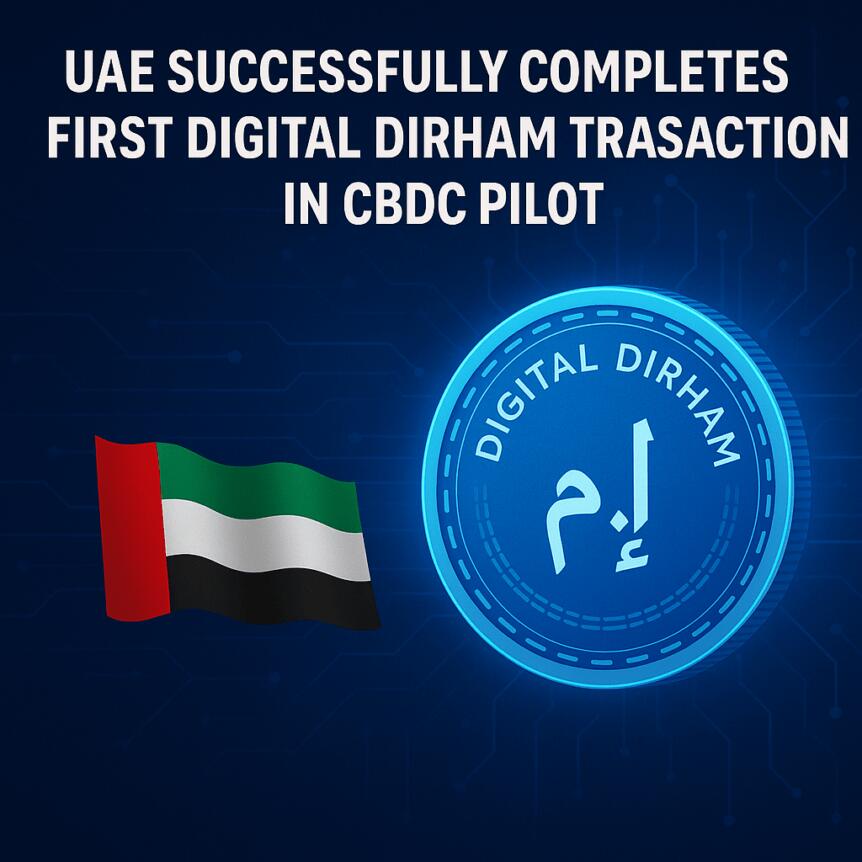 UAE Successfully Completes First Digital Dirham Transaction in CBDC Pilot