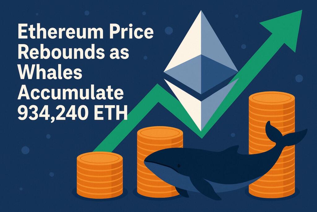 Ethereum Price Rebounds as Whales Accumulate 934,240 ETH