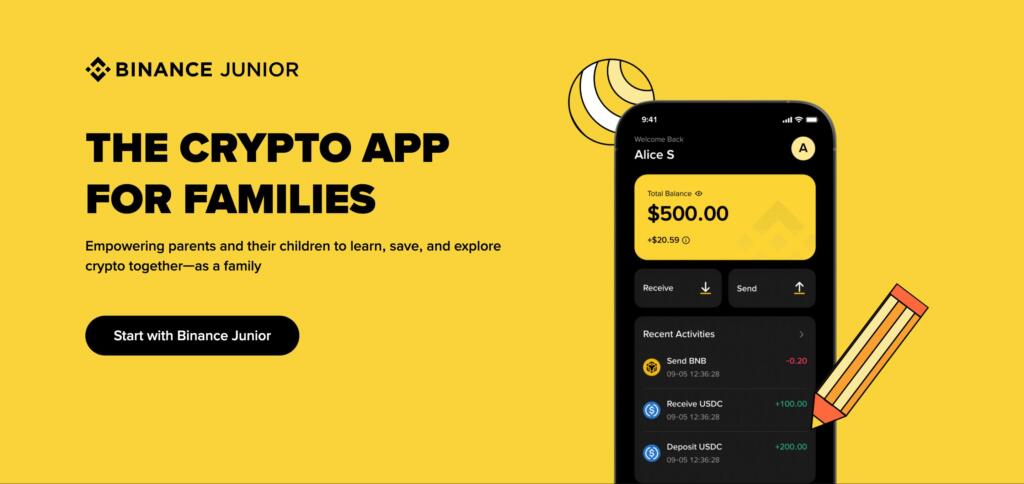 Binance Launches ‘Binance Junior’ Crypto Savings Account for Kids and Teens