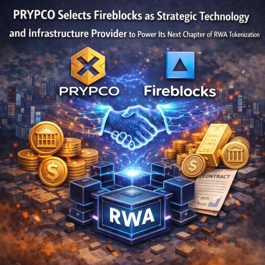 PRYPCO Selects Fireblocks as Strategic Technology and Infrastructure Provider to Power Its Next Chapter of RWA Tokenization