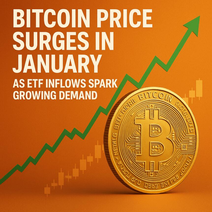 Bitcoin Price Surges in January as ETF Inflows Spark Growing Demand