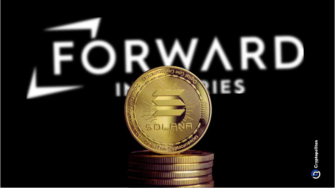 Forward Industries now holds over 6.9 million SOL after $1.65 billion from Galaxy, Jump Crypto, and others