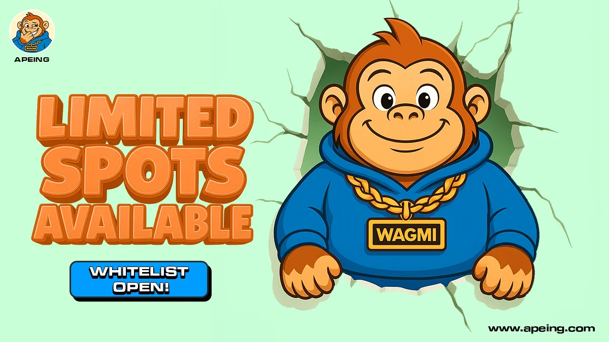 Missed Cardano’s Gains? Apeing Could Be the Next Crypto to Explode Fast