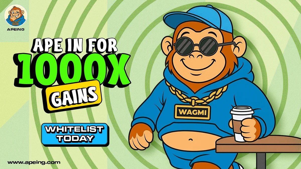 Live Crypto News: Apeing’s Whitelist Skyrockets to the Top Meme Coin Whitelist Spotlight as FLOKI and Fartcoin Move Up